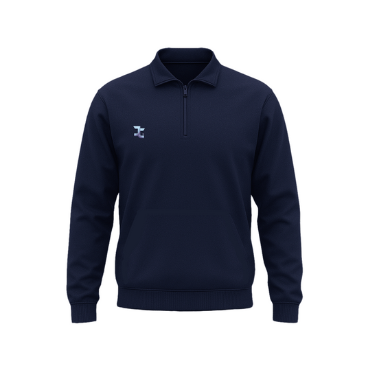 Pull à col demi-zippé